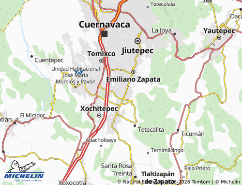 Mappa MICHELIN Villas de Tezoyuca - ViaMichelin