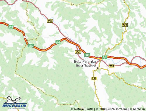 Mapa MICHELIN Vrgudinac - ViaMichelin