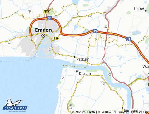 MICHELIN Petkum map - ViaMichelin