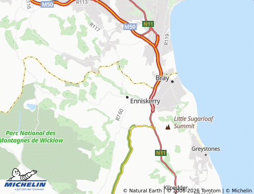 Mappa MICHELIN Enniskerry - ViaMichelin