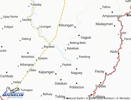 MICHELIN Balakbak map - ViaMichelin