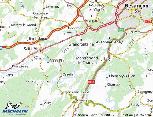 Mapa MICHELIN Torpes - ViaMichelin