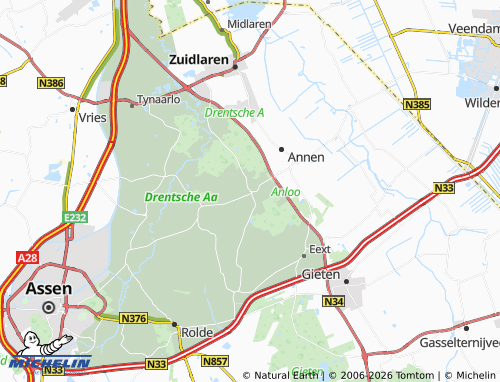 Carte MICHELIN Anloo - ViaMichelin
