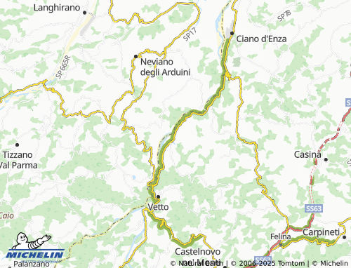 Mapa MICHELIN Compiano - ViaMichelin