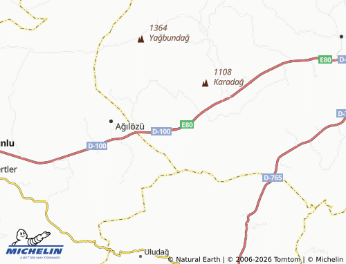 Mapa MICHELIN Çörekçiler - ViaMichelin