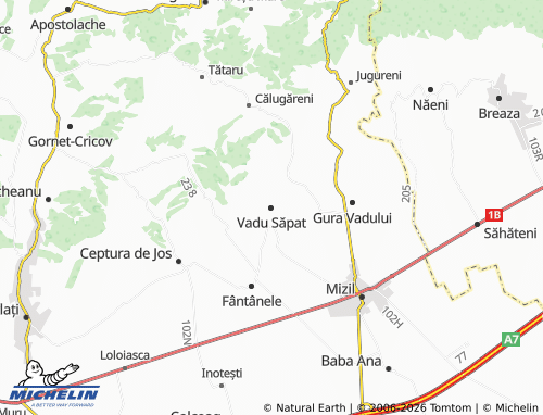 MICHELIN Vadu Săpat map - ViaMichelin