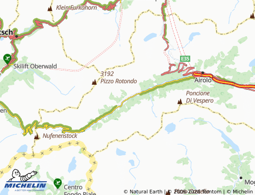 Mappa MICHELIN Bedretto - ViaMichelin