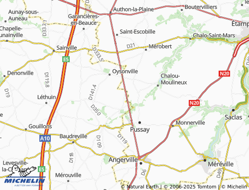 Mapa MICHELIN Gaudreville - ViaMichelin
