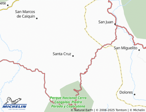 MICHELIN Santa Cruz map - ViaMichelin