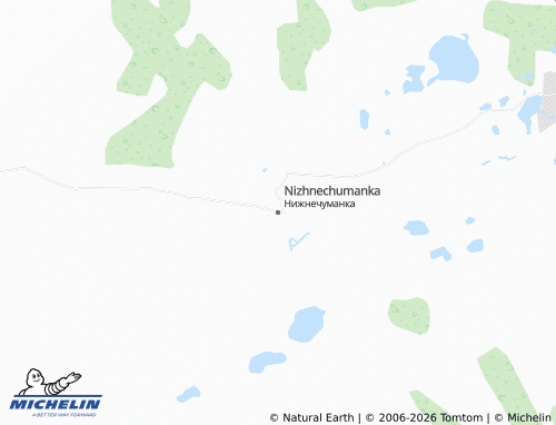 MICHELIN-Landkarte Nizhnechumanka - ViaMichelin