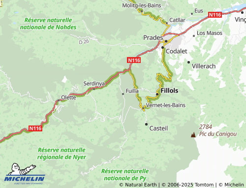 MICHELIN Fuilla map - ViaMichelin