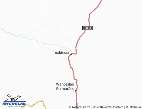 Carte MICHELIN Teolândia - ViaMichelin