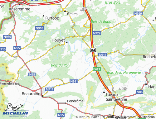 Kaart MICHELIN Hour - ViaMichelin