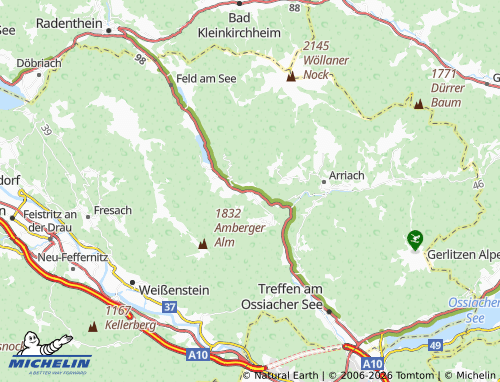 Kaart MICHELIN Afritz am See - ViaMichelin