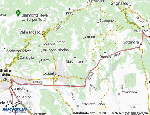Mapa MICHELIN Masserano - ViaMichelin