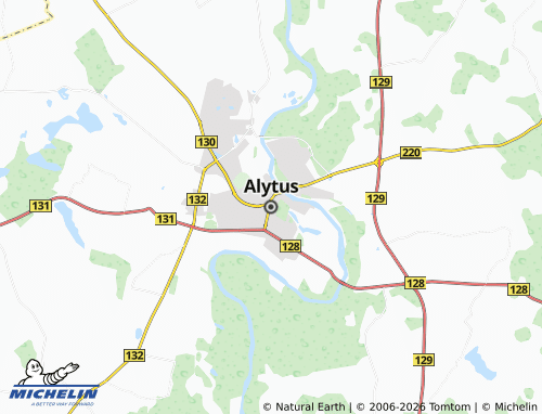 MICHELIN-Landkarte Alytus - ViaMichelin