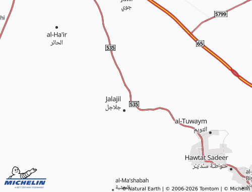 MICHELIN-Landkarte Sharaf - ViaMichelin