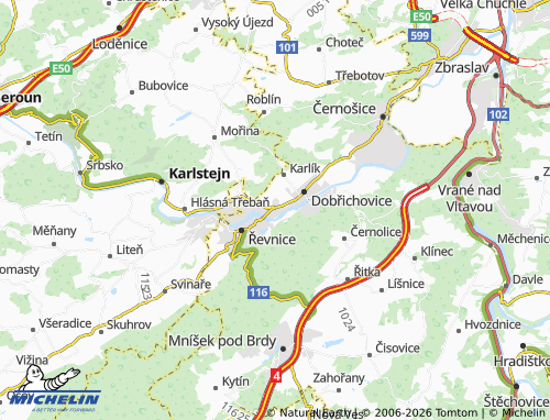 Mapa MICHELIN Lety - ViaMichelin