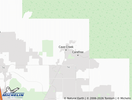 Mappa MICHELIN Cave Creek - ViaMichelin