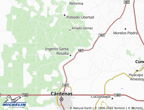 Mapa MICHELIN El Porvenir - ViaMichelin