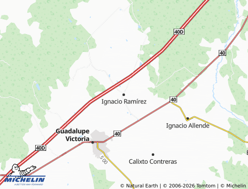 Carte MICHELIN Ignacio Ramírez - ViaMichelin
