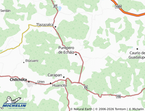 MICHELIN Los Rogers map - ViaMichelin
