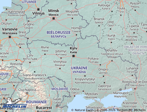 Carte MICHELIN Ukraine - ViaMichelin