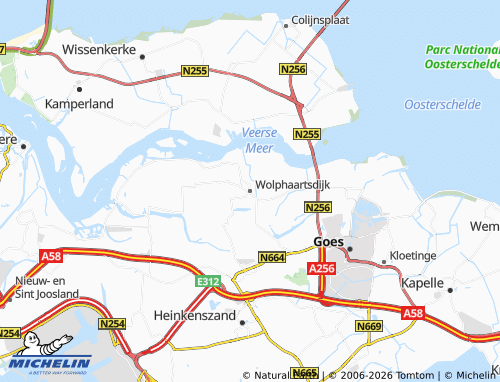 Carte MICHELIN Wolphaartsdijk - ViaMichelin