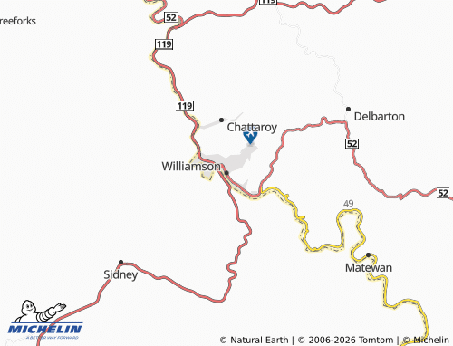 Carte MICHELIN Williamson - ViaMichelin
