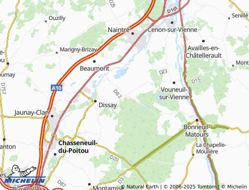Carte MICHELIN Bondilly - ViaMichelin