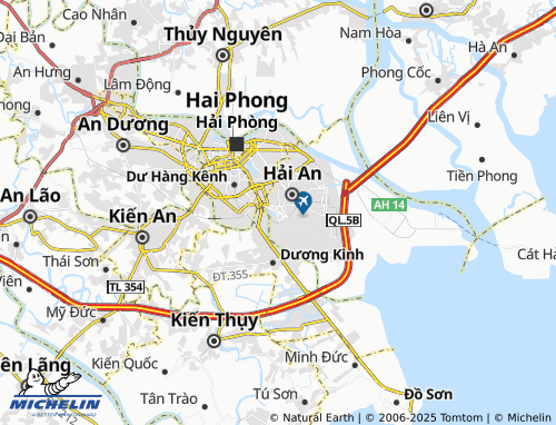 MICHELIN Cát Bi map - ViaMichelin