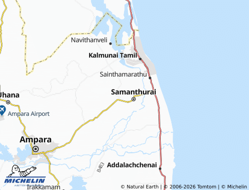 Mappa MICHELIN Veeramunai 01 - ViaMichelin