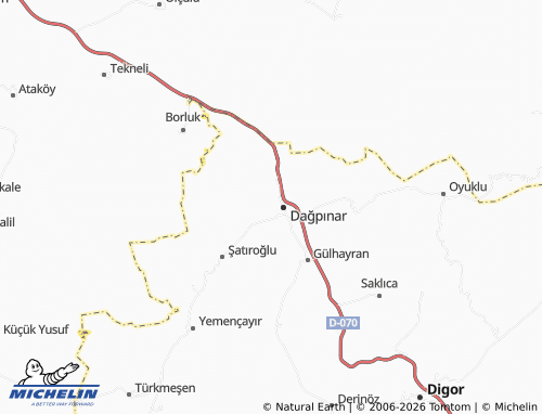 Mappa MICHELIN Merkez - ViaMichelin
