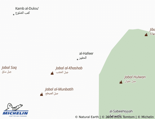 MICHELIN-Landkarte al-Hafeer - ViaMichelin