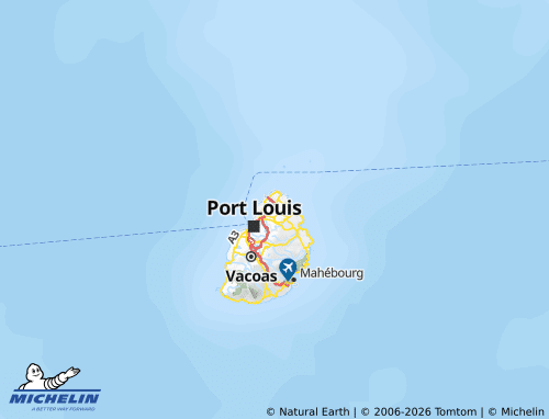 MICHELIN Rivière du Rempart map - ViaMichelin