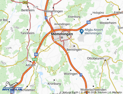 MICHELIN Neubruch map - ViaMichelin