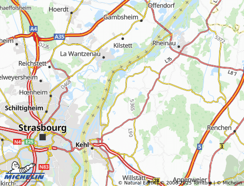 MICHELIN-Landkarte Leutesheim - ViaMichelin