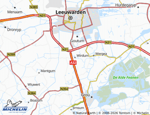 Carte MICHELIN Wirdum - ViaMichelin