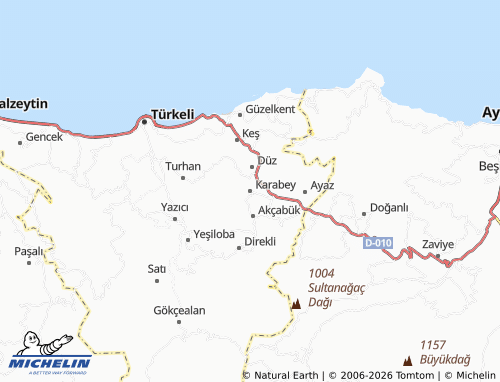 Mappa MICHELIN Karabey - ViaMichelin