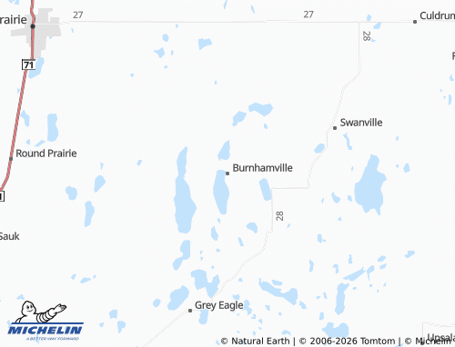 Carte MICHELIN Burnhamville - ViaMichelin