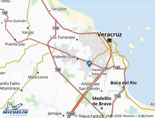 Mapa MICHELIN Valente Díaz - ViaMichelin