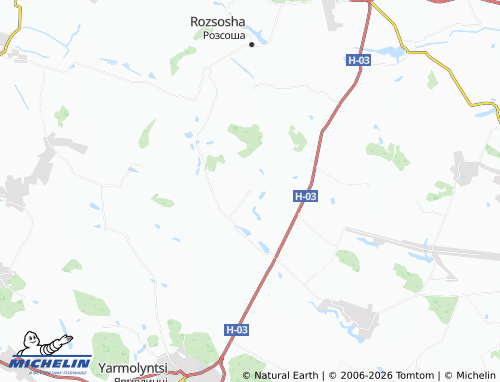 Carte MICHELIN Zhylyntsi - ViaMichelin