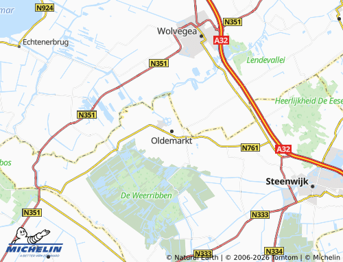 Carte MICHELIN Oldemarkt - ViaMichelin