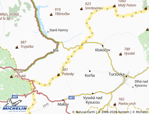 MICHELIN-Landkarte Slezákovci - ViaMichelin