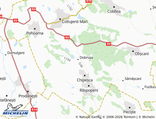 Mapa MICHELIN Dobrușa - ViaMichelin
