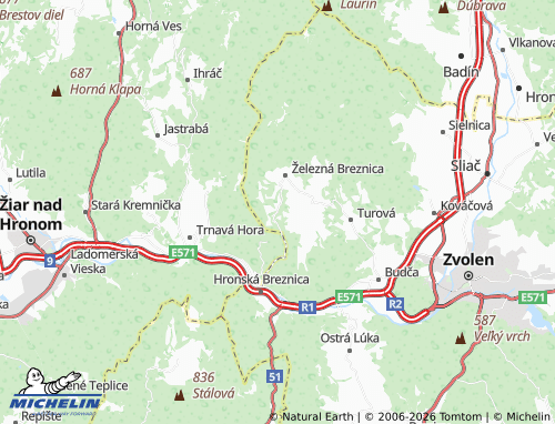 MICHELIN-Landkarte Huta - ViaMichelin