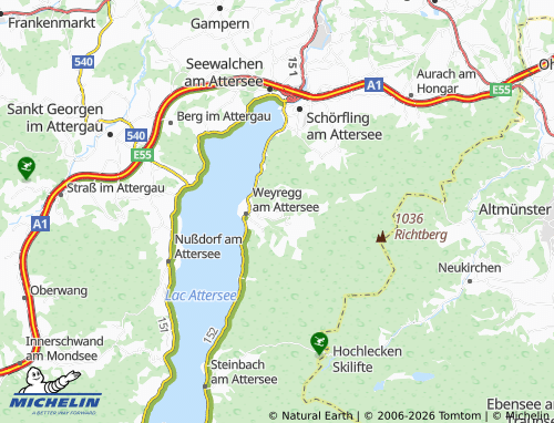 MICHELIN Gahberg map - ViaMichelin