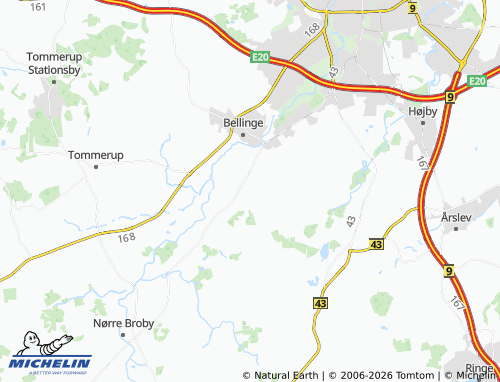 Mapa MICHELIN Fangel - ViaMichelin