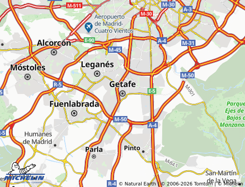 Mapa MICHELIN Getafe - ViaMichelin
