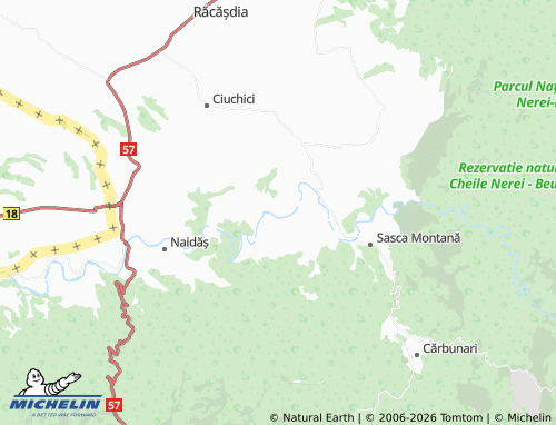 MICHELIN Bogodinț map - ViaMichelin